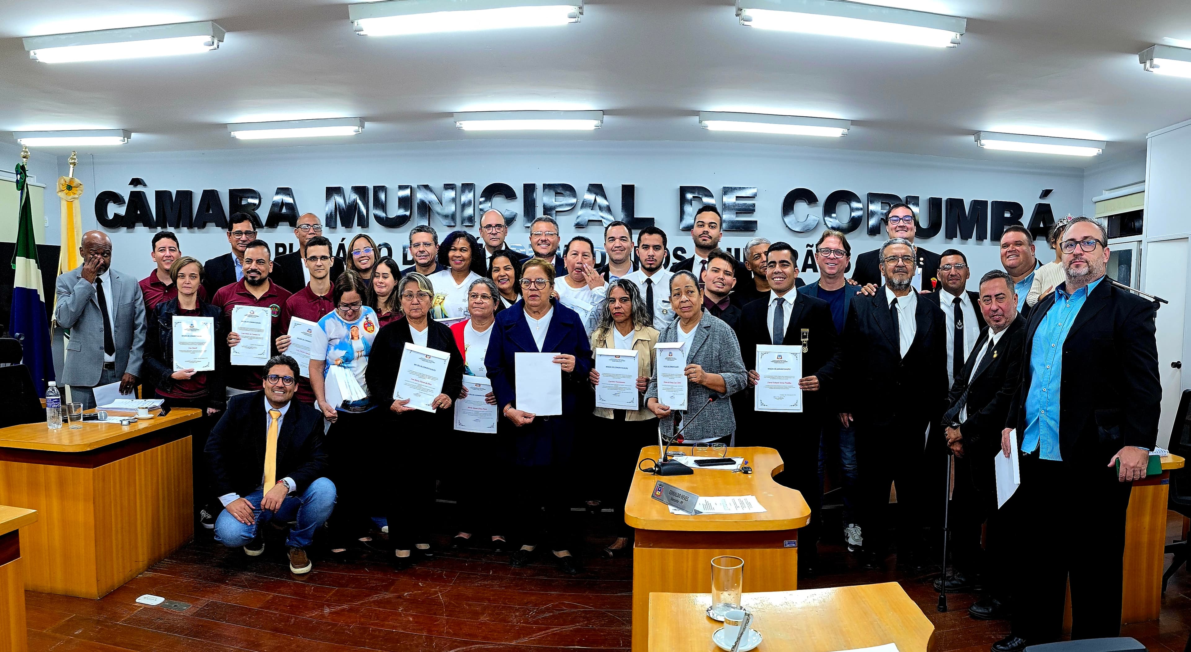Membros da Ordem DeMolay são homenageados pela Câmara de Corumbá