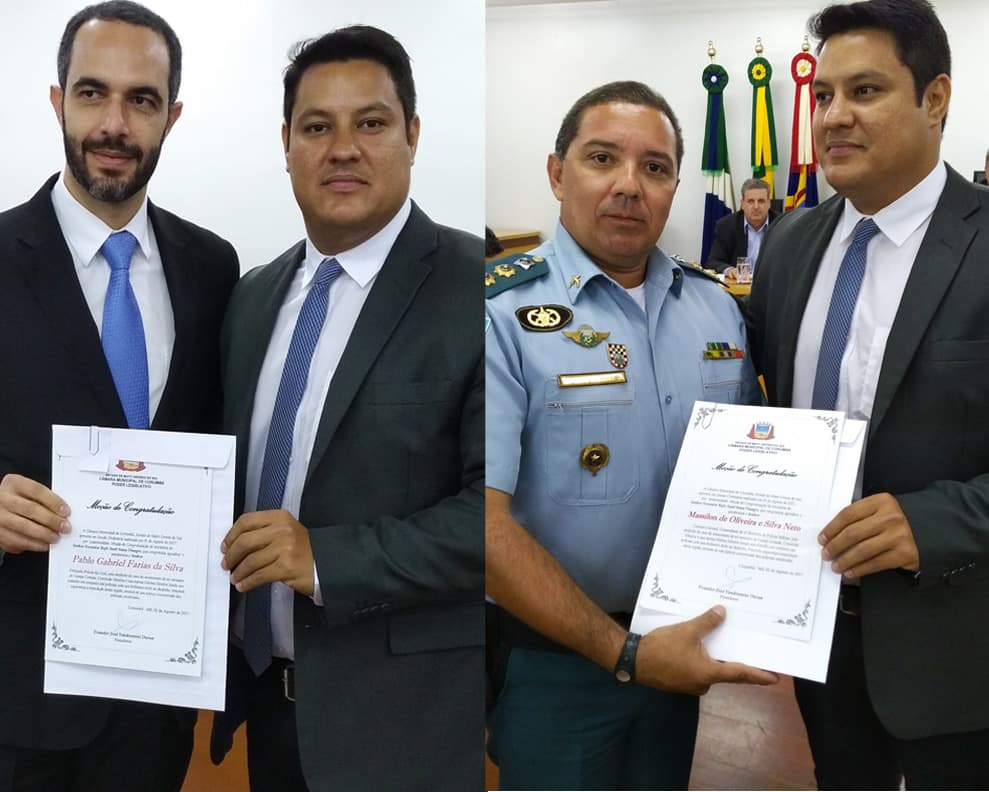 Policiais são homenageados pela Câmara por trabalho contra criminalidade