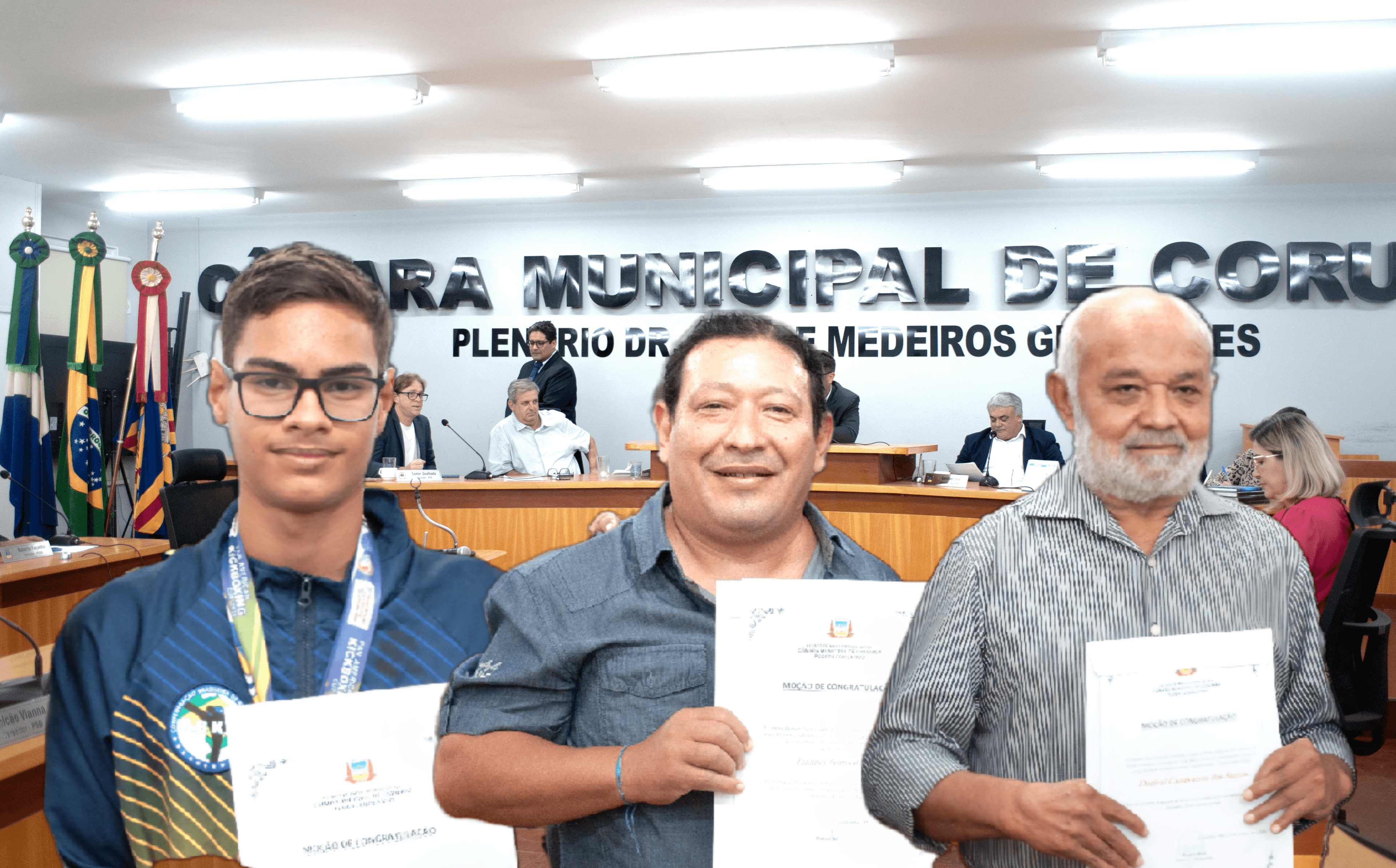 Atleta, empresário e servidor público são homenageados pela Câmara de Corumbá