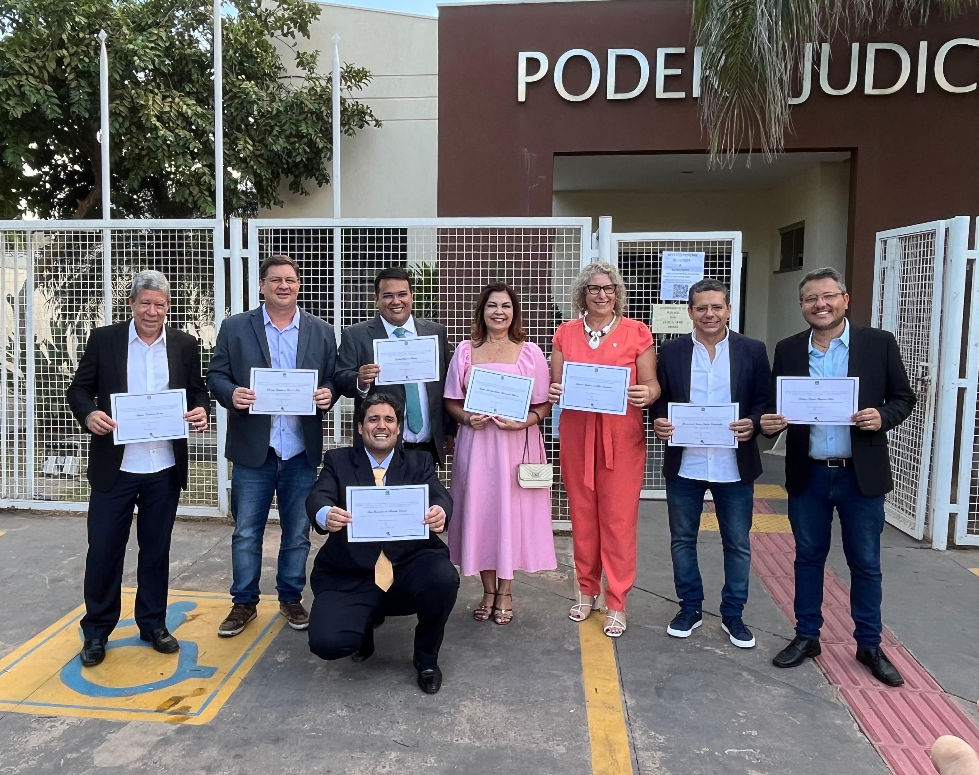 Vereadores são diplomados juntamente com prefeito e vice-prefeita