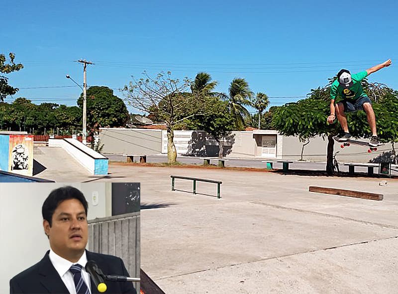 Vereador pede pintura da pista de skate do complexo poliesportivo