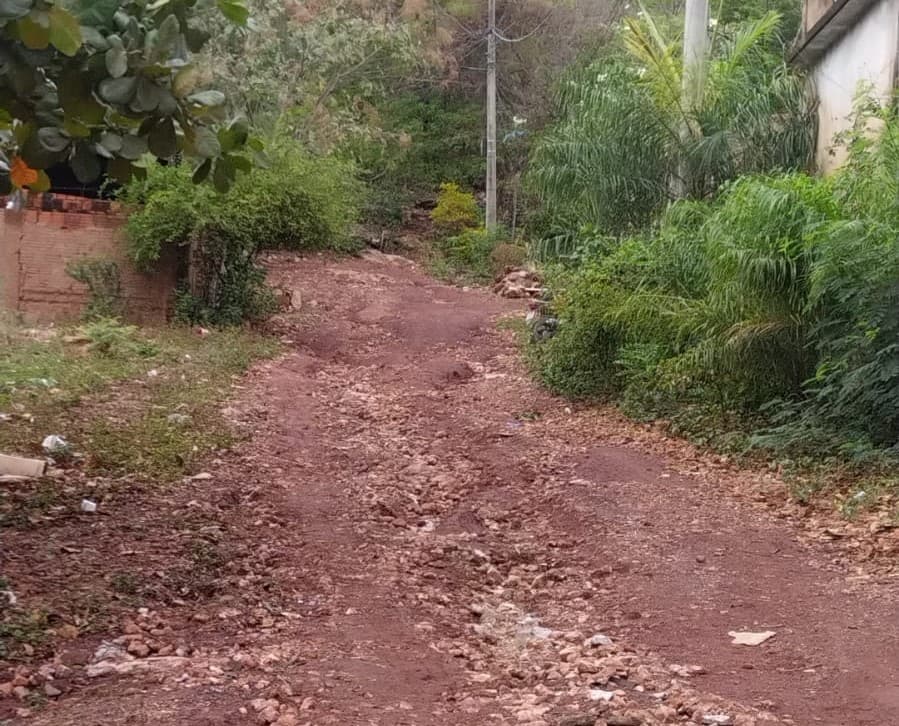 Vereador atende moradores e pede pavimentação de alameda no Bairro Popular Velha