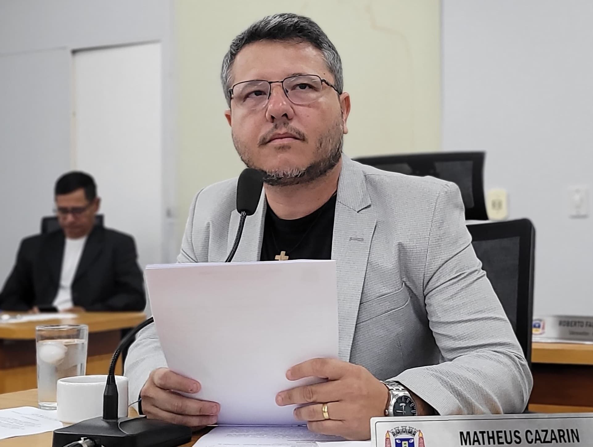 Base do SAMU na parte alta é reivindicada por Cazarin durante sessão da Câmara